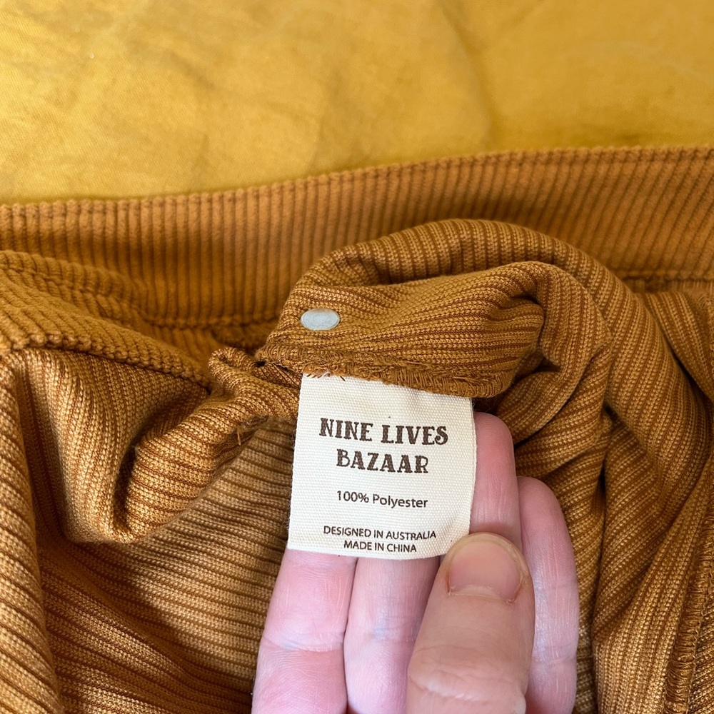Nine Lives Bazaar Corduroy Frankie Pants NWT - Picture 6 of 7